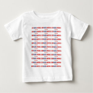Camiseta Para Bebê América Deus abençoe