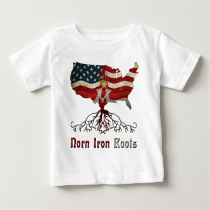 Camiseta Para Bebê American Norte Irish Roots