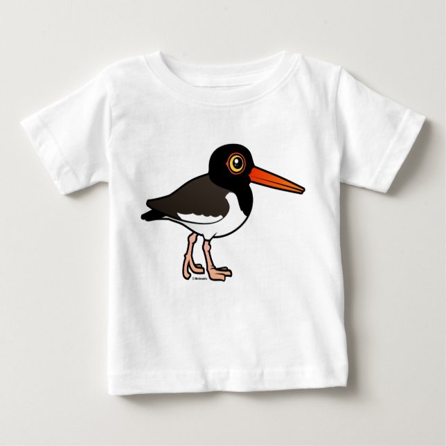 Camiseta Para Bebê American Oystercatcher (Frente)