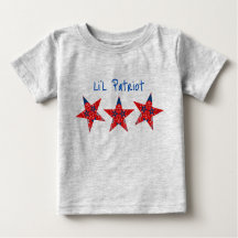 Americana Li'l Patriot Bandana Stars Baby T-shirt