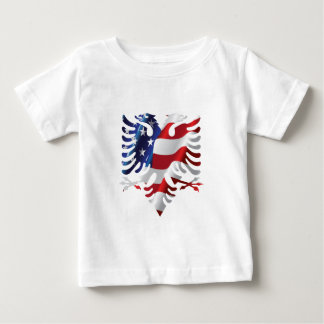 Camiseta Para Bebê Americano albanês Eagle