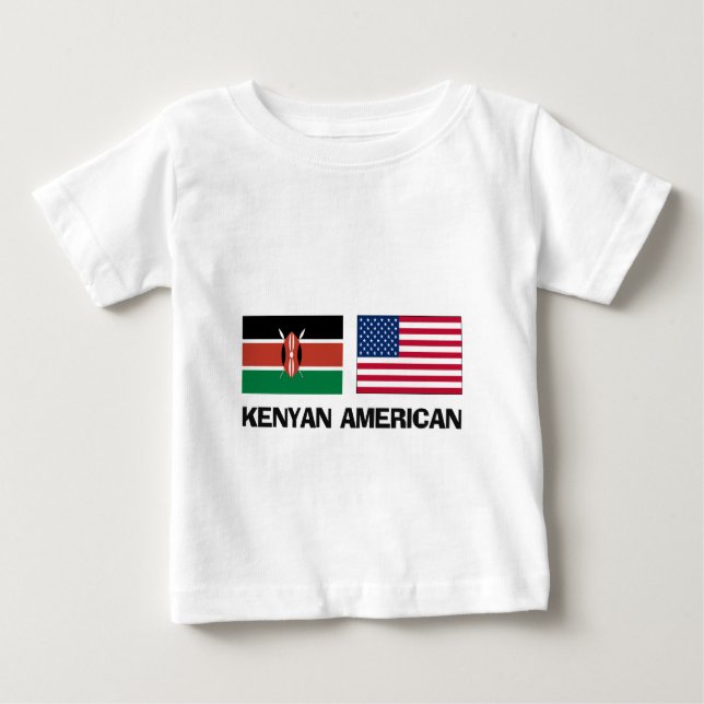Camiseta Para Bebê Americano do Kenyan (Frente)