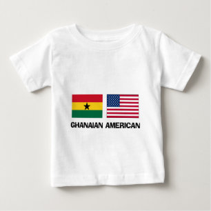 Camiseta Para Bebê Americano ganês
