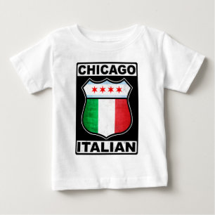 Camiseta Para Bebê Americano italiano de Chicago