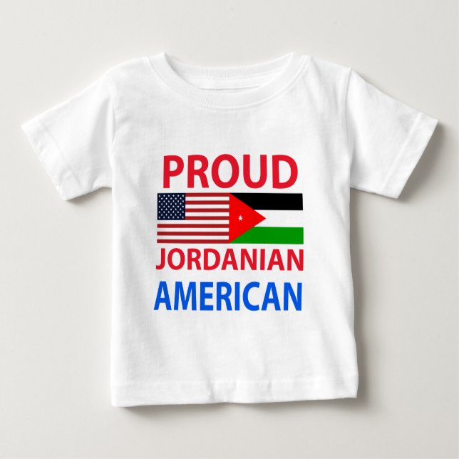 Camiseta Para Bebê Americano jordano orgulhoso (Frente)