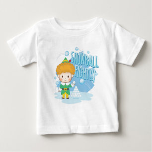 Camiseta Para Bebê Amigo, a Luta do Elf Snowball!