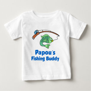 Camiseta Para Bebê Amigo da pesca de Papou