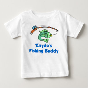 Camiseta Para Bebê Amigo da pesca de Zayde