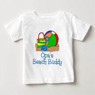Camiseta Para Bebê Amigo da praia de Opa