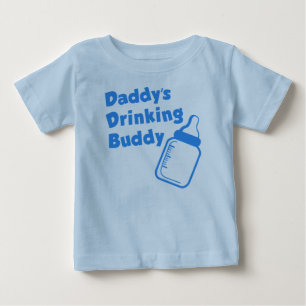 Camiseta Para Bebê Amigo do bebendo do pai
