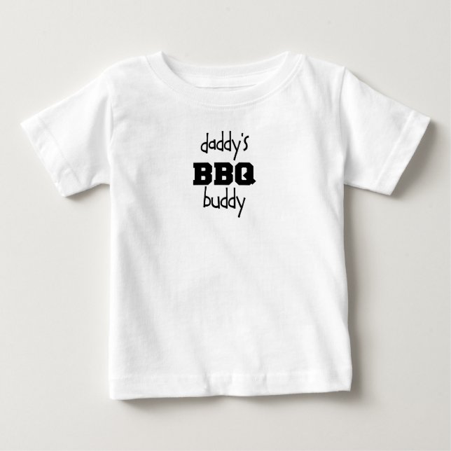 Camiseta Para Bebê Amigo do CHURRASCO do pai (Frente)