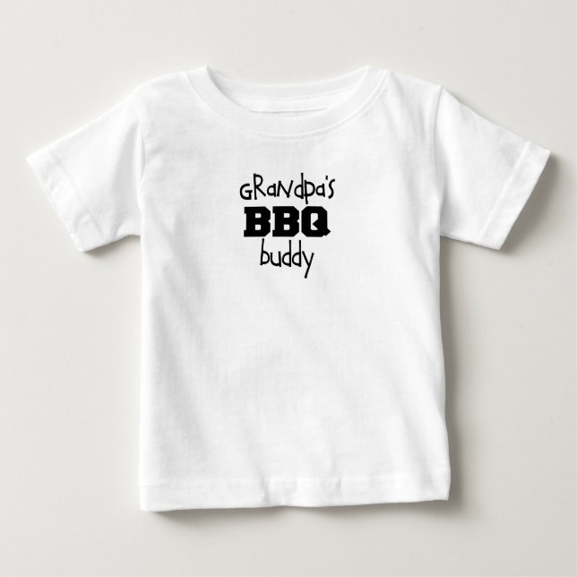 Camiseta Para Bebê Amigo do CHURRASCO do vovô (Frente)