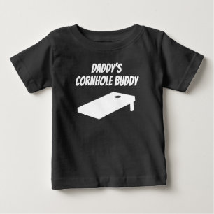 Camiseta Para Bebê Amigo do Cornhole do pai