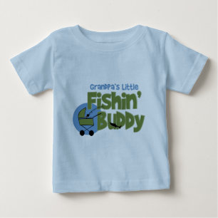 Camiseta Para Bebê Amigo do Fishin do vovô pouco