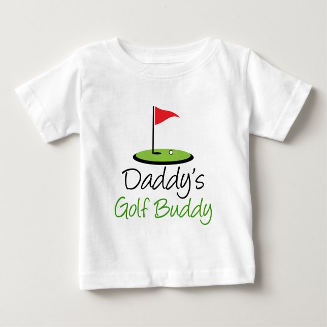 Camiseta Para Bebê Amigo do golfe do pai (Frente)