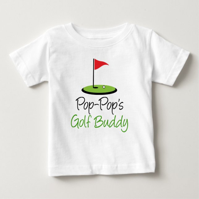 Camiseta Para Bebê Amigo do golfe dos Pop-Pop (Frente)
