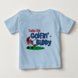 Camiseta Para Bebê Amigo do Golfin do pai pouco