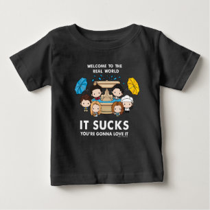 Camiseta Para Bebê AMIGOS™   Bem-vindo ao Chibi do Mundo Real