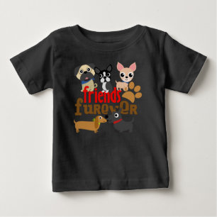 Camiseta Para Bebê Amigos Cães Futuros Cachorros