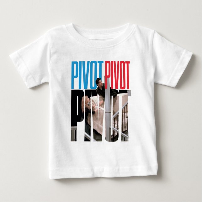 Camiseta Para Bebê AMIGOS™ | Citação PIVOT PIVOT PIVOT (Frente)
