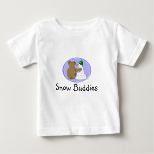 Camiseta Para Bebê Amigos da Neve