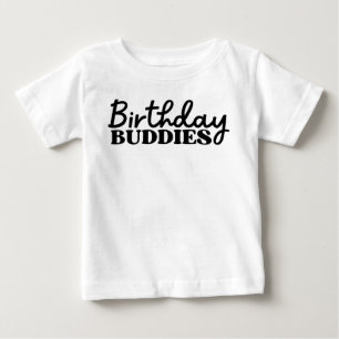 Camiseta Para Bebê Amigos de aniversário