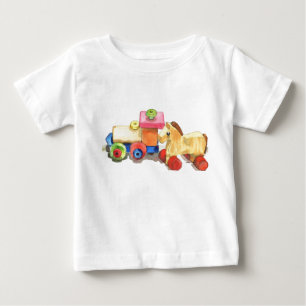 Camiseta Para Bebê Amigos de madeira
