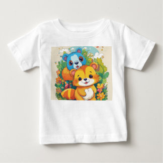 Camiseta Para Bebê Amigos de Sugestões: Edição de Tripulação de Cuddl