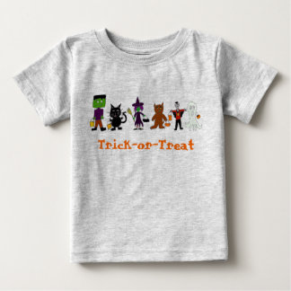 Camiseta Para Bebê Amigos do Dia das Bruxas