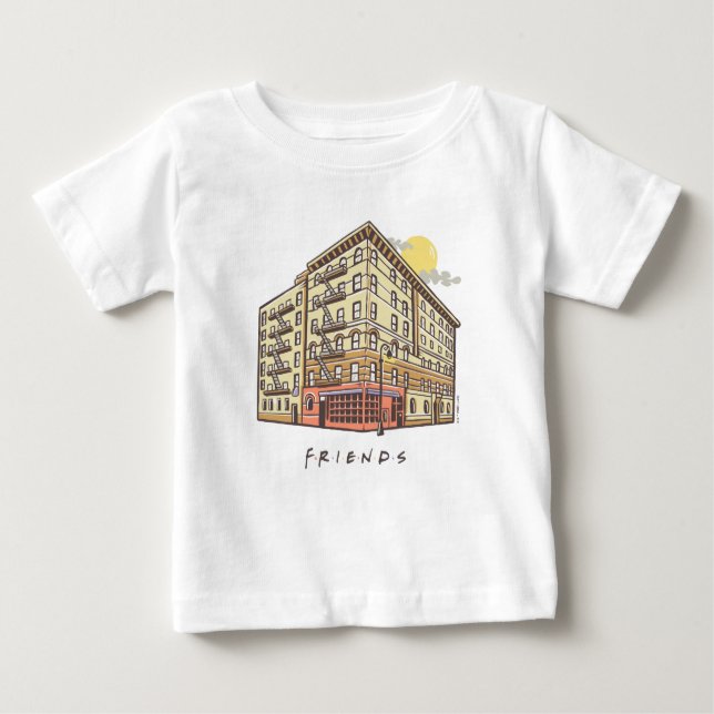 Camiseta Para Bebê AMIGOS™ | Edifício Apartamento de Monica (Frente)