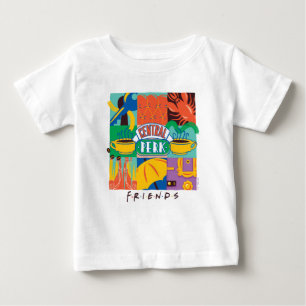 Camiseta Para Bebê AMIGOS™ Gráfico de vibração central para perfura