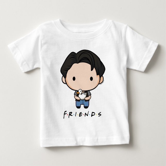 Camiseta Para Bebê AMIGOS™ | Joey Chibi (Frente)