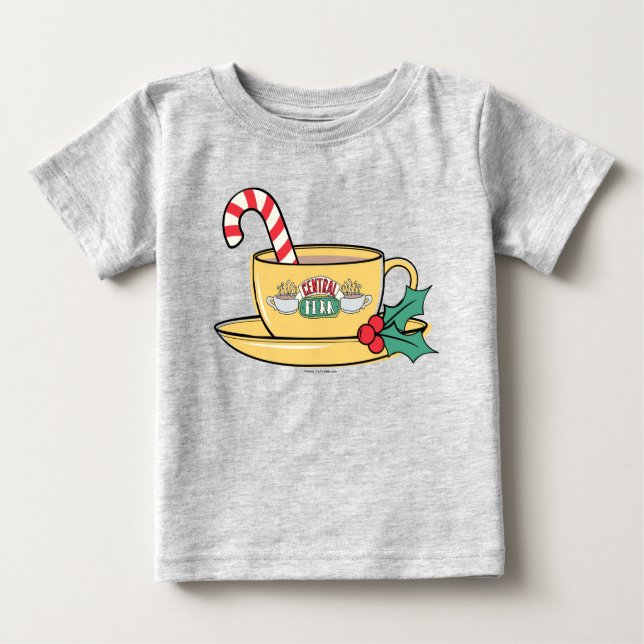 Camiseta Para Bebê AMIGOS™ | Mug de Feriado Central Perk (Frente)