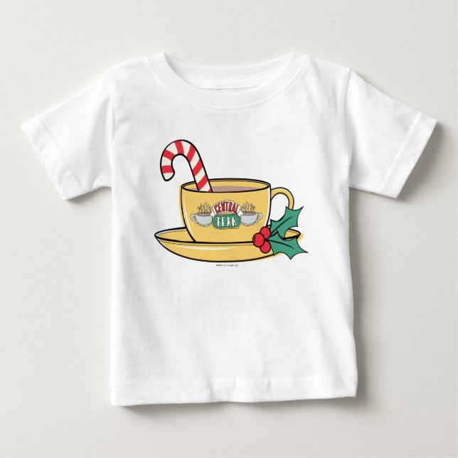 Camiseta Para Bebê AMIGOS™ | Mug de Feriado Central Perk (Frente)