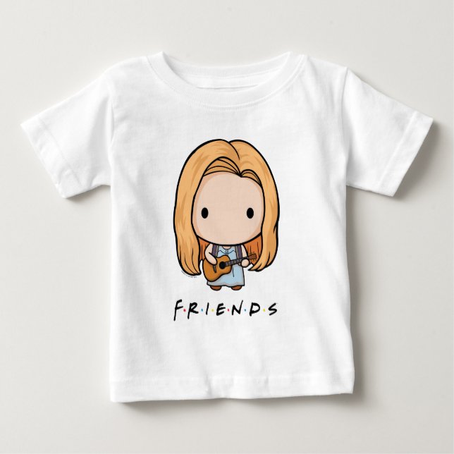 Camiseta Para Bebê AMIGOS™ | Phoebe Chibi (Frente)