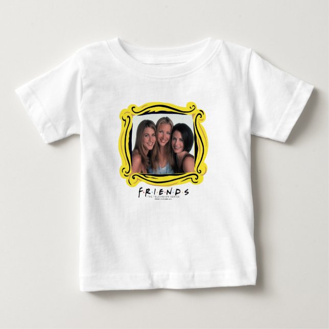 Camiseta Para Bebê AMIGOS™ | Rachel, Phoebe e Monica (Frente)