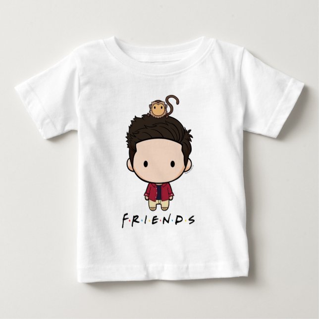 Camiseta Para Bebê AMIGOS™ | Ross Chibi (Frente)