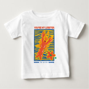 Camiseta Para Bebê AMIGOS™ Você é o meu gráfico de lagosta vibrante
