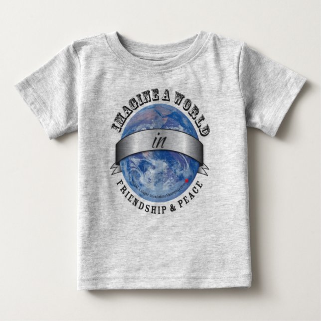Camiseta Para Bebê Amizade & paz (Frente)