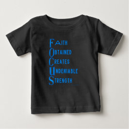 Camiseta Para Bebê Ammo Roupa USA Focus Acronym Baby T-Shirt