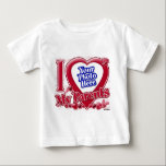 Camiseta Para Bebê Amo o coração vermelho dos meus pais - foto<br><div class="desc">Amo o coração vermelho dos meus pais - foto</div>