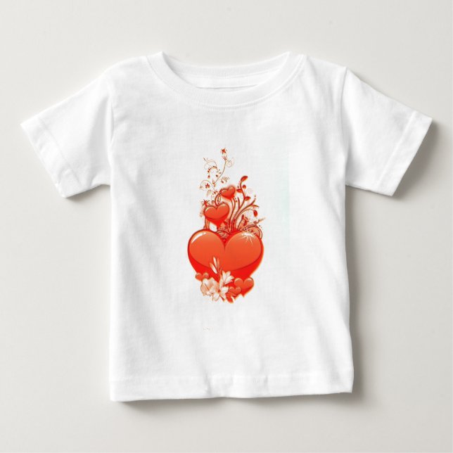 Camiseta Para Bebê Amo-te amor romântico namorados (Frente)