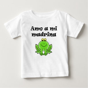 Camiseta Para Bebê Amo um MI Madrina