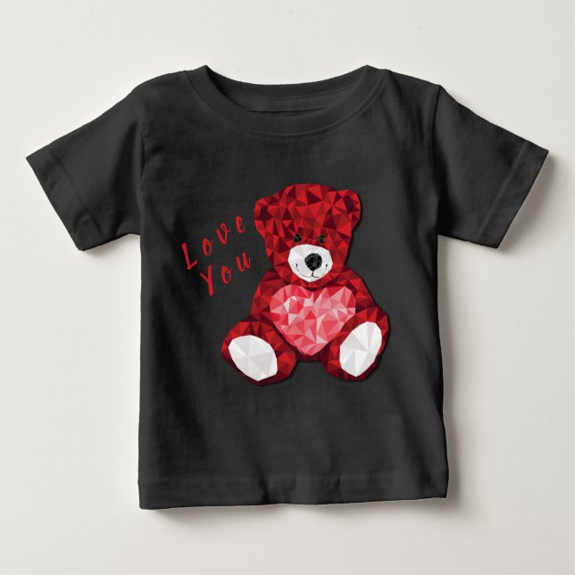 Camiseta Para Bebê Amo você (Frente)