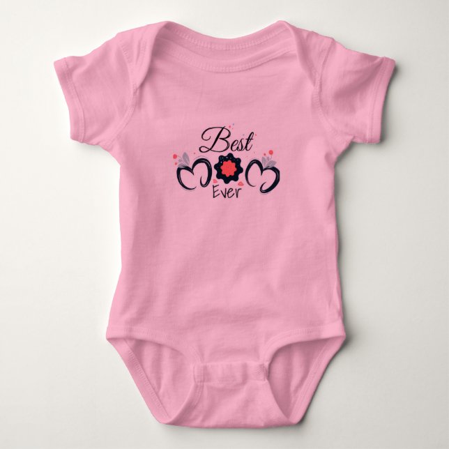 Camiseta para bebê amo você mamãe (Frente)