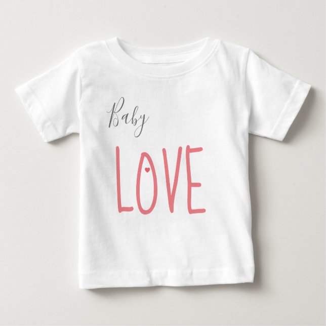 Camiseta Para Bebê Amor (Frente)