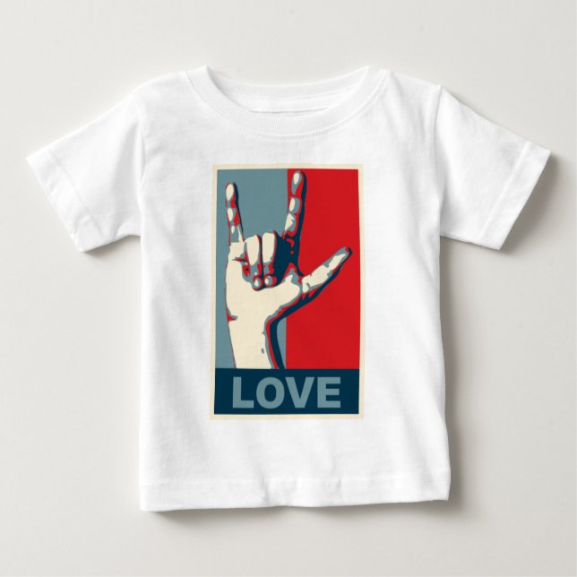 Camiseta Para Bebê Amor (Frente)