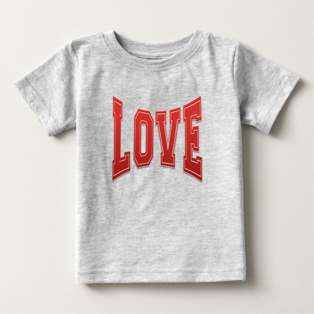 Camiseta Para Bebê Amor (Frente)
