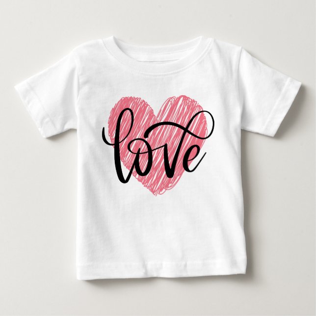 Camiseta Para Bebê Amor (Frente)