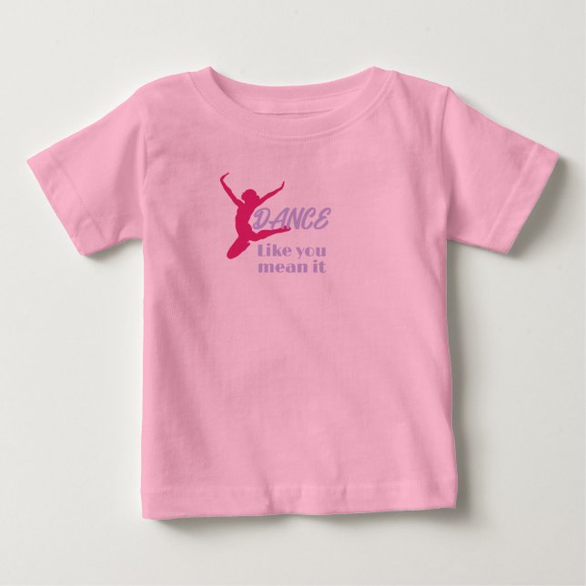 Camiseta Para Bebê Amor A Dança Como Você Quer Dizer Festa De Ti (Frente)